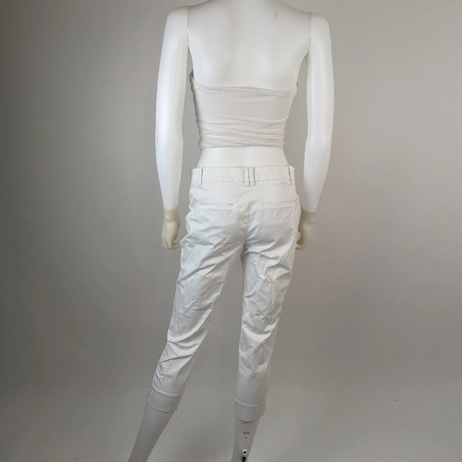 Ann Taylor Petite White Capris