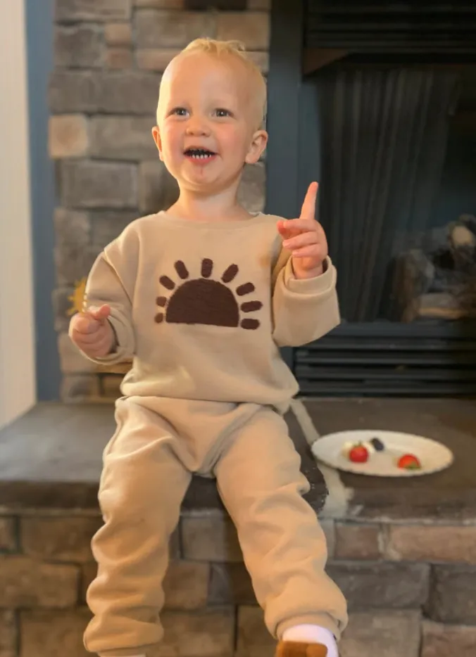 Boho-Chic Sunshine Sweatsuit