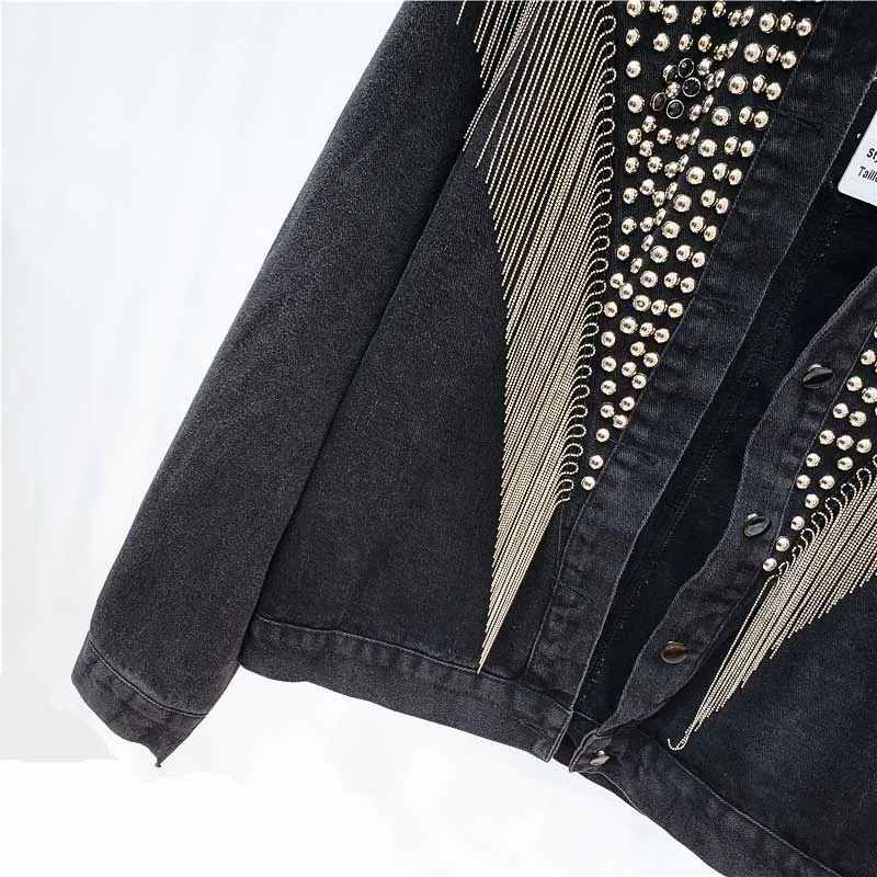 Boho Top - Oversized Denim Jacket