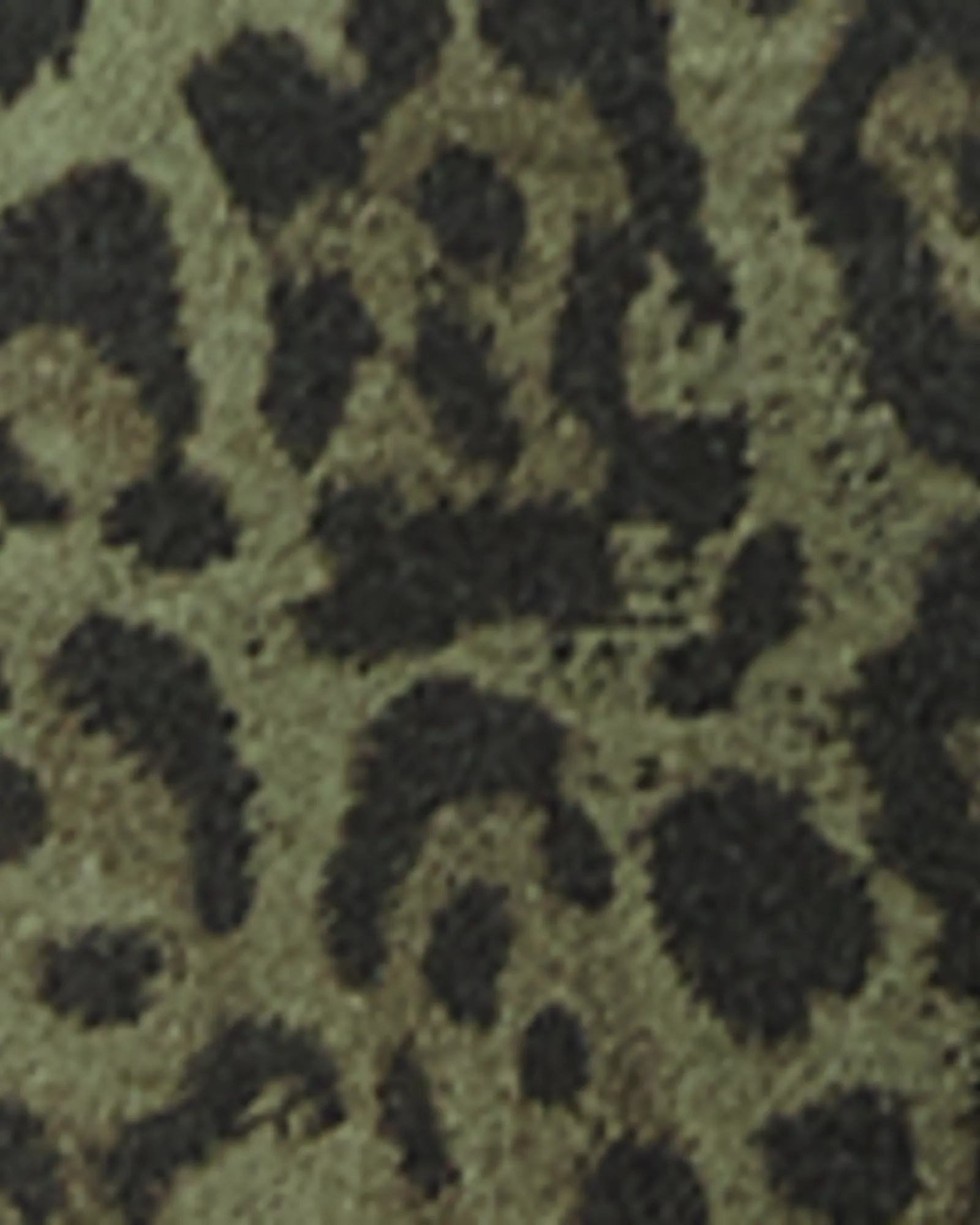 Catherine Cuffed Boyfriend Shorts | Olive Green / Brown