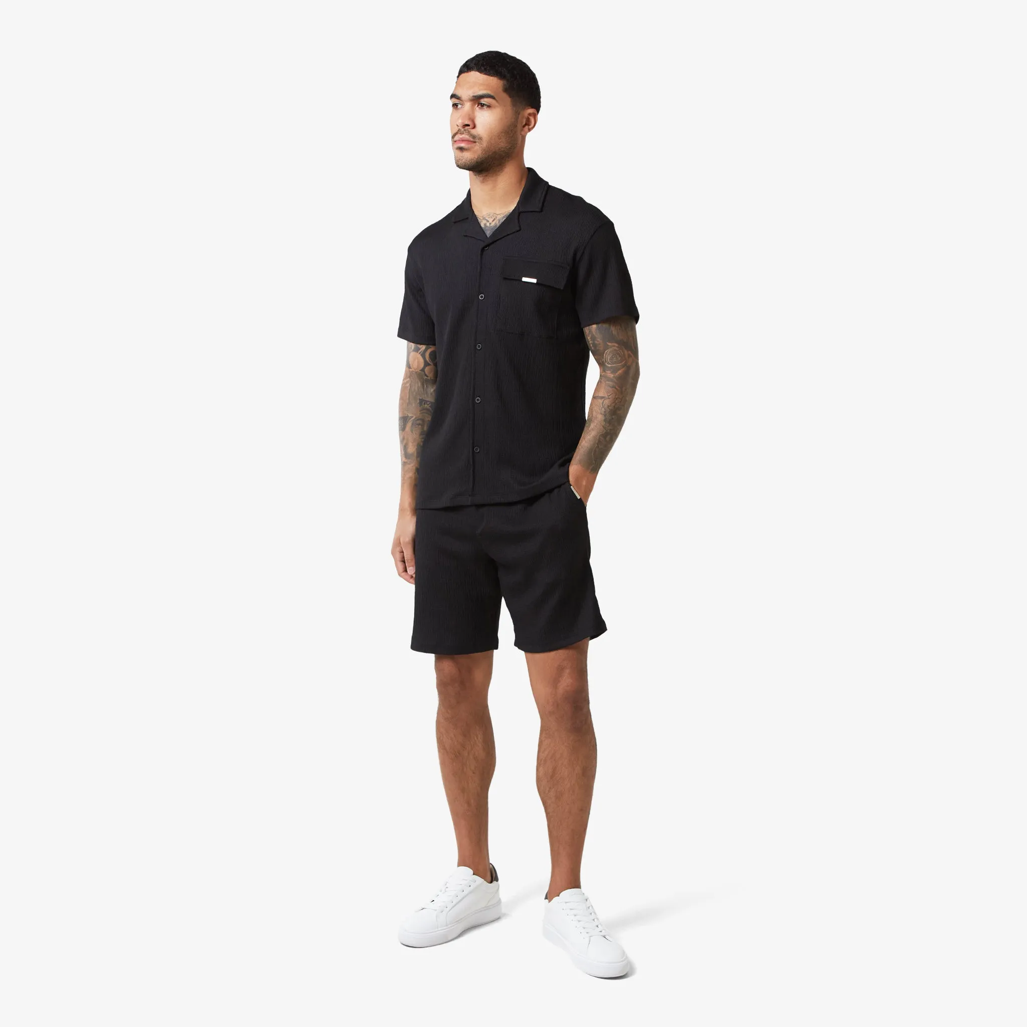 Crinkle Shirt | Black