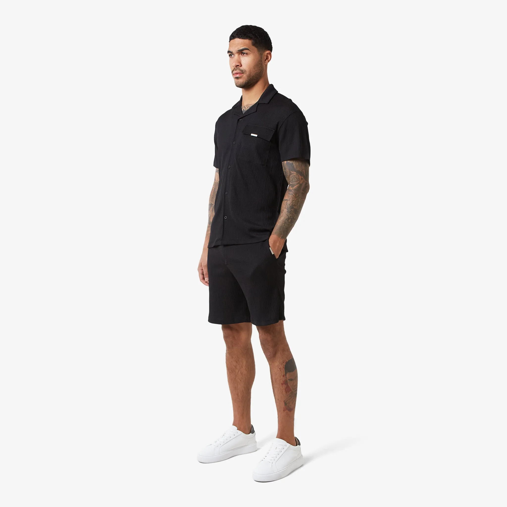 Crinkle Shirt | Black