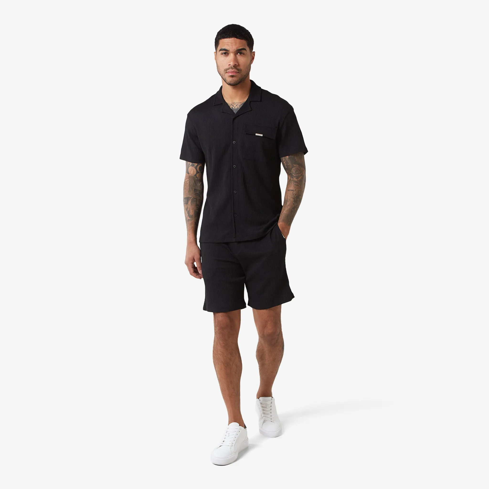 Crinkle Shirt | Black