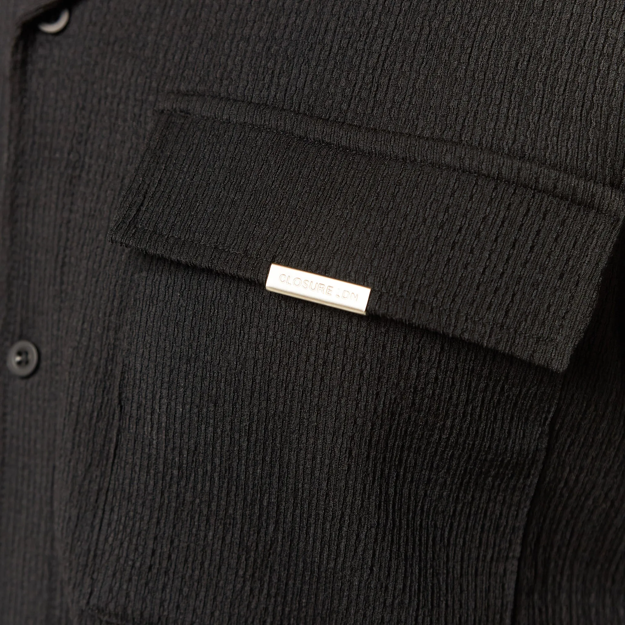 Crinkle Shirt | Black