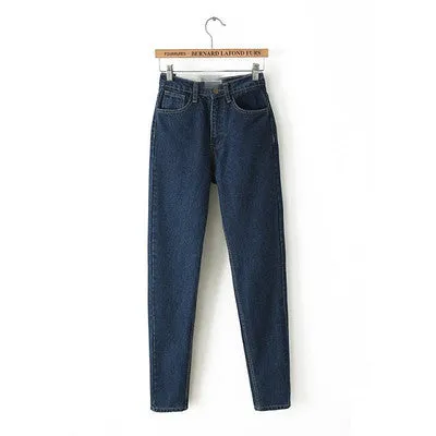 Denim Straight Leg Jeans Bottoms