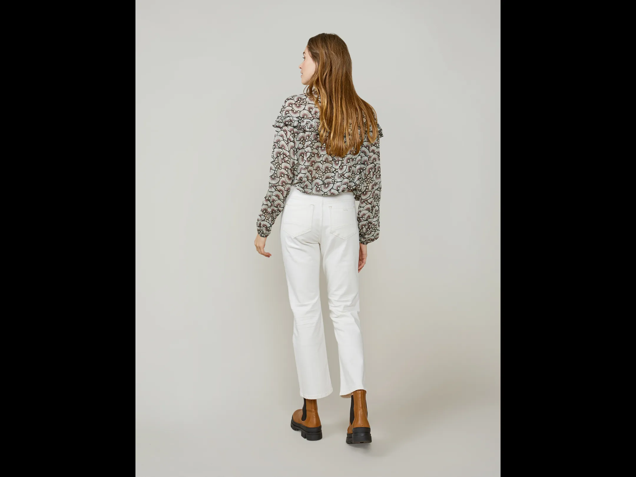Fan Top with Ruffles