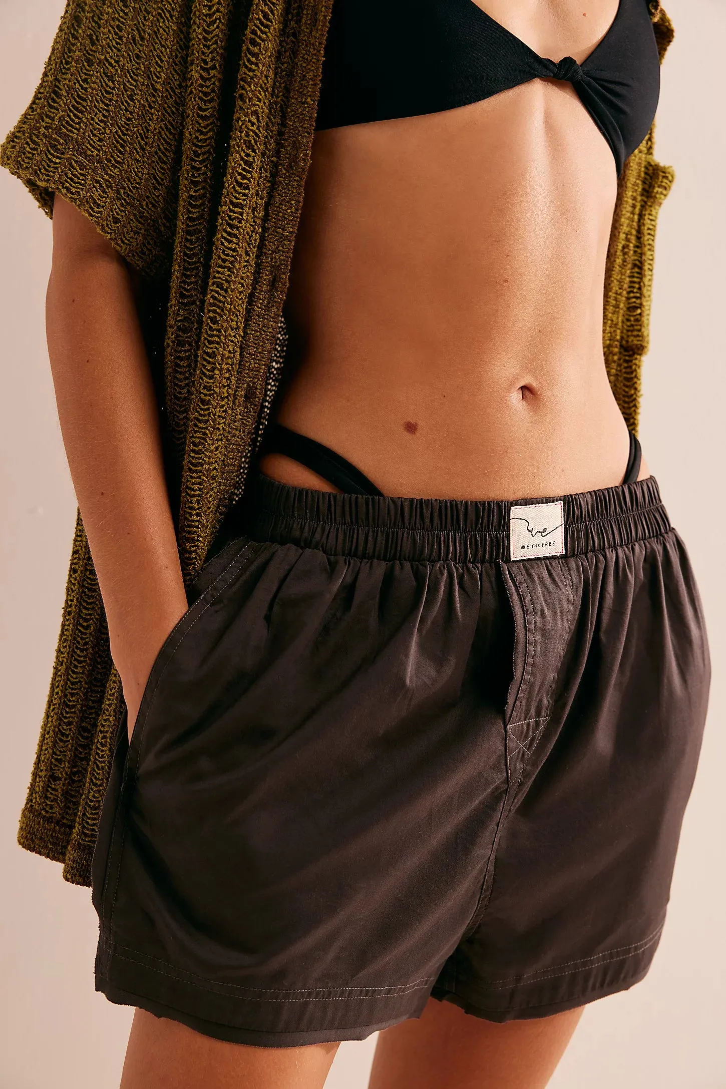 Free People Day To Day Solid Boxer