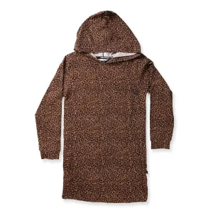 Hello Stranger Long Sleeve Hooded Dress Leopard