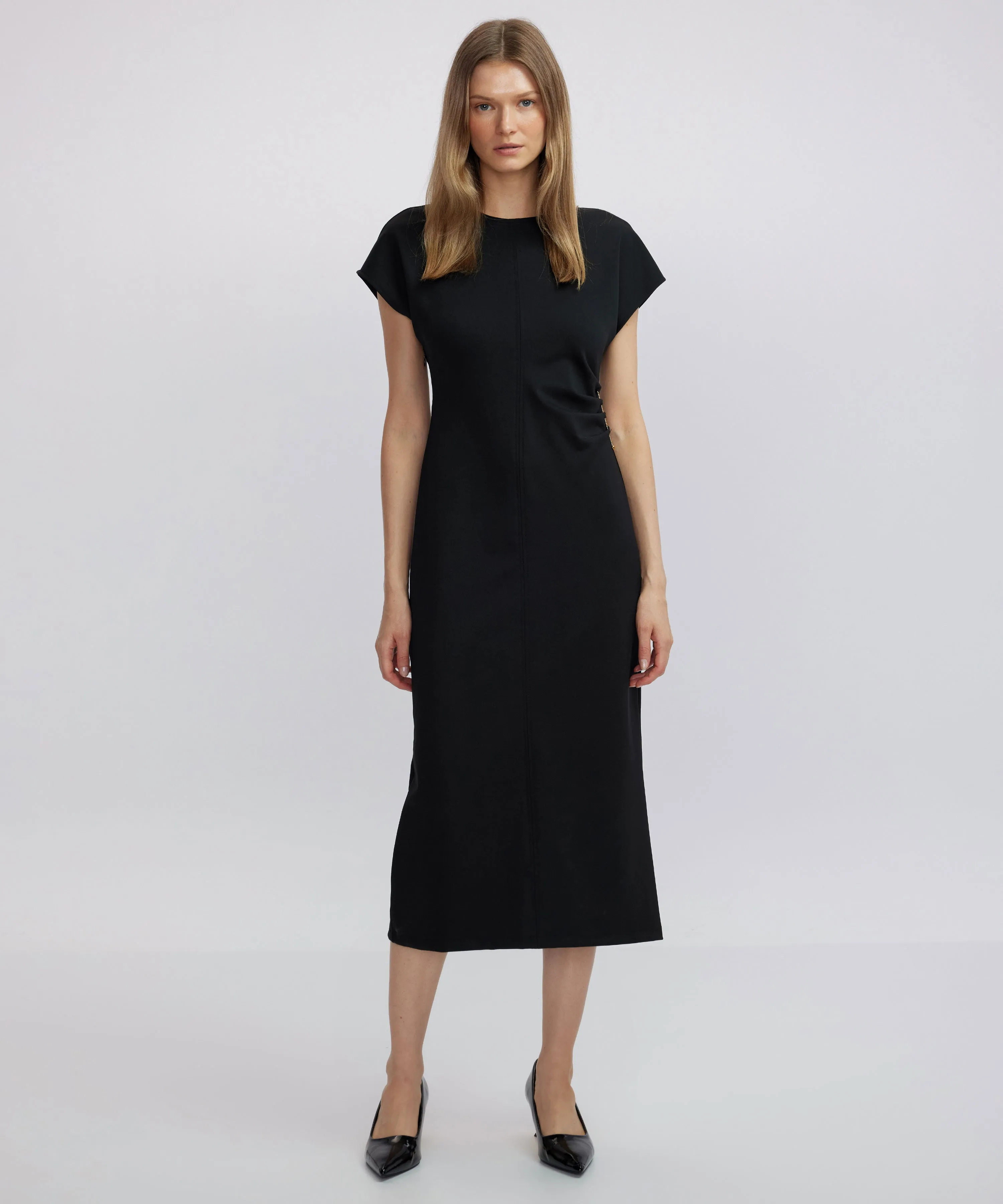 Ipekyol Dress With Metal Accessories Black