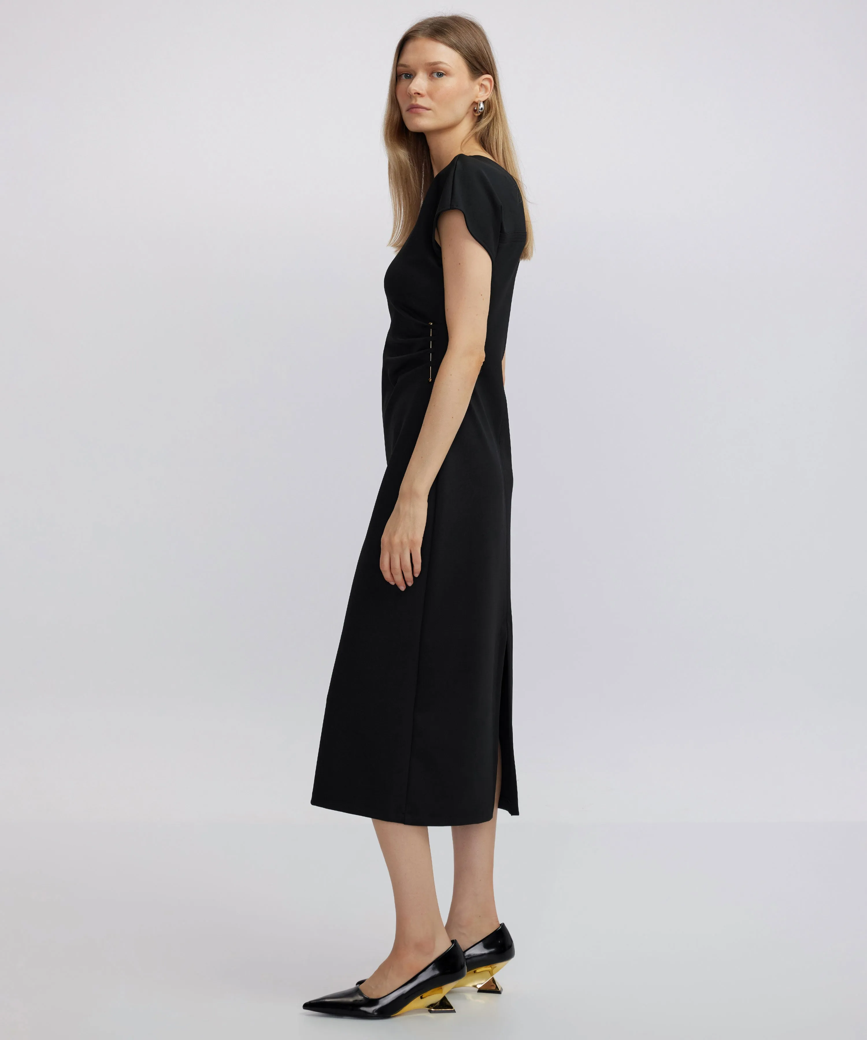 Ipekyol Dress With Metal Accessories Black