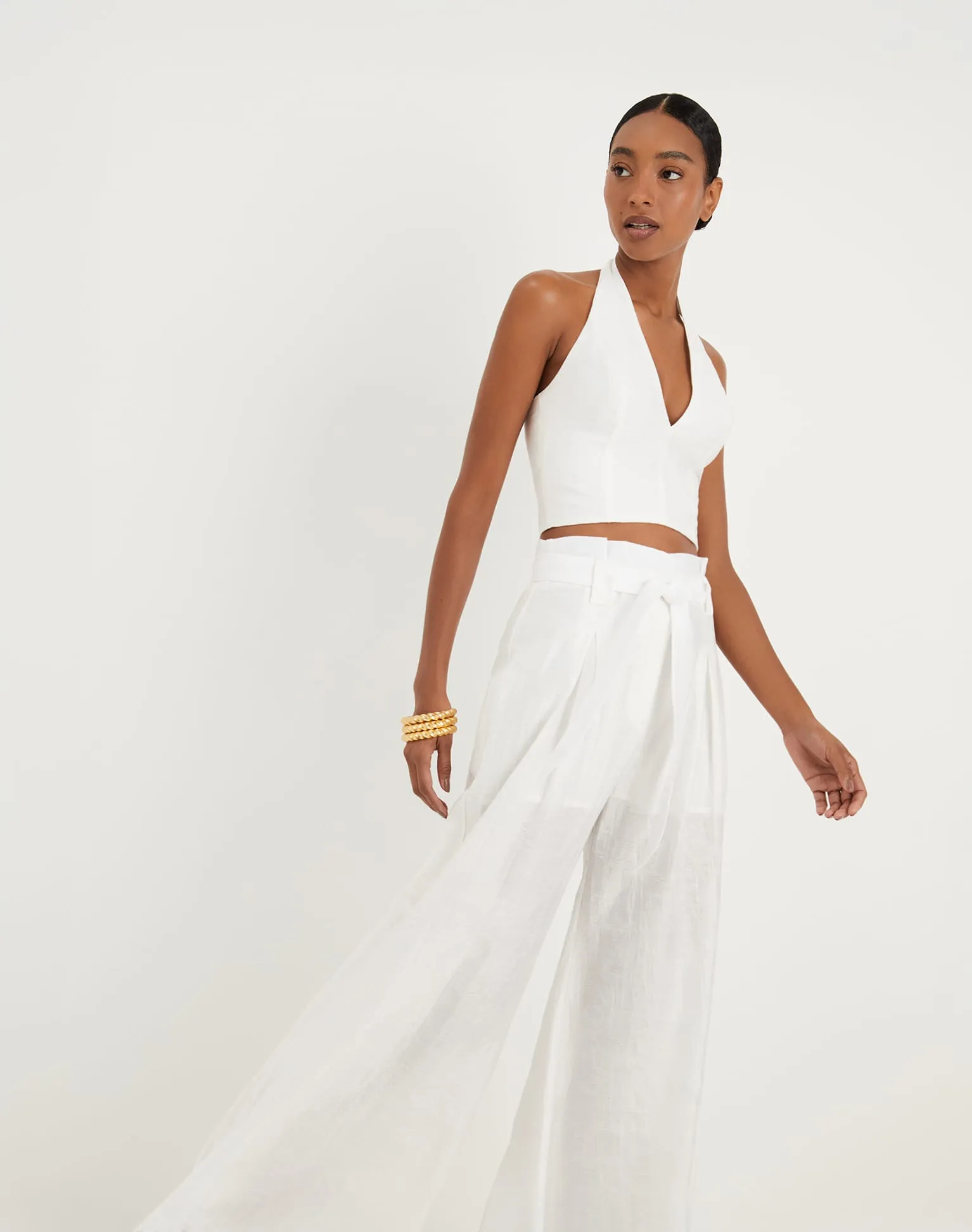 Lys Palazzo Pants - Off White