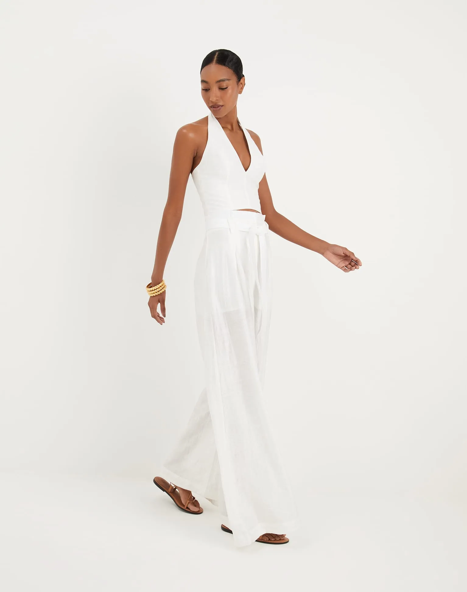 Lys Palazzo Pants - Off White