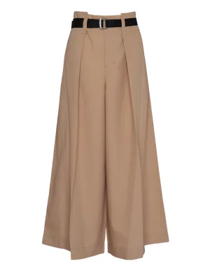 Oblique Fold Bottoms Woven Pants