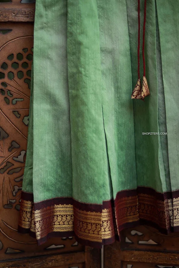 Pista Green Kalyani Cotton Dress - Mini