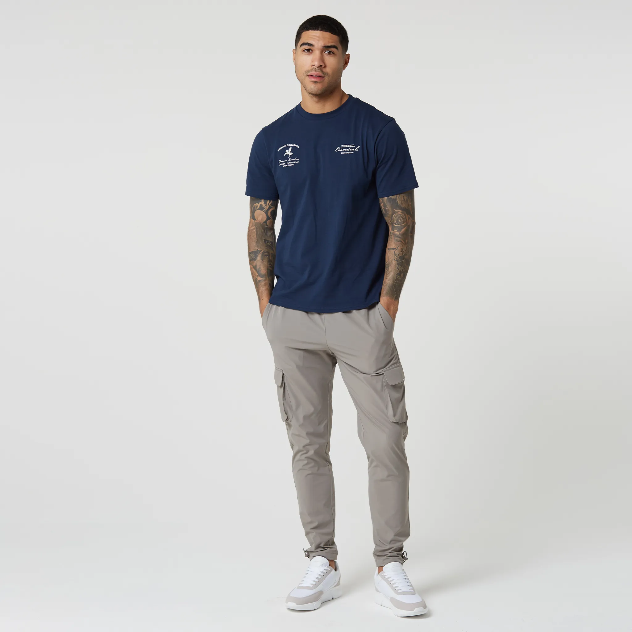 Premium Collection T-Shirt | Navy