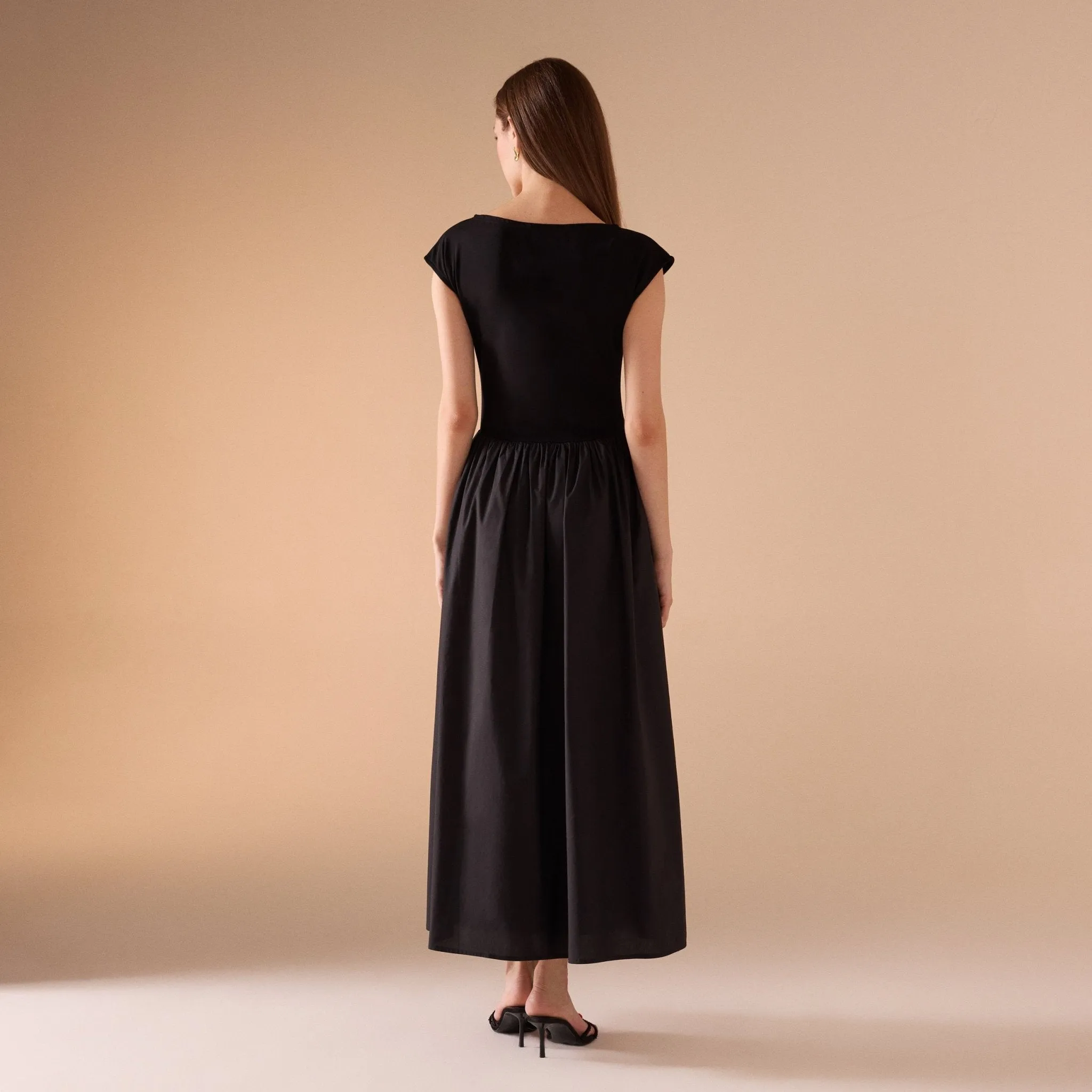 Short Sleeve Poplin Dress