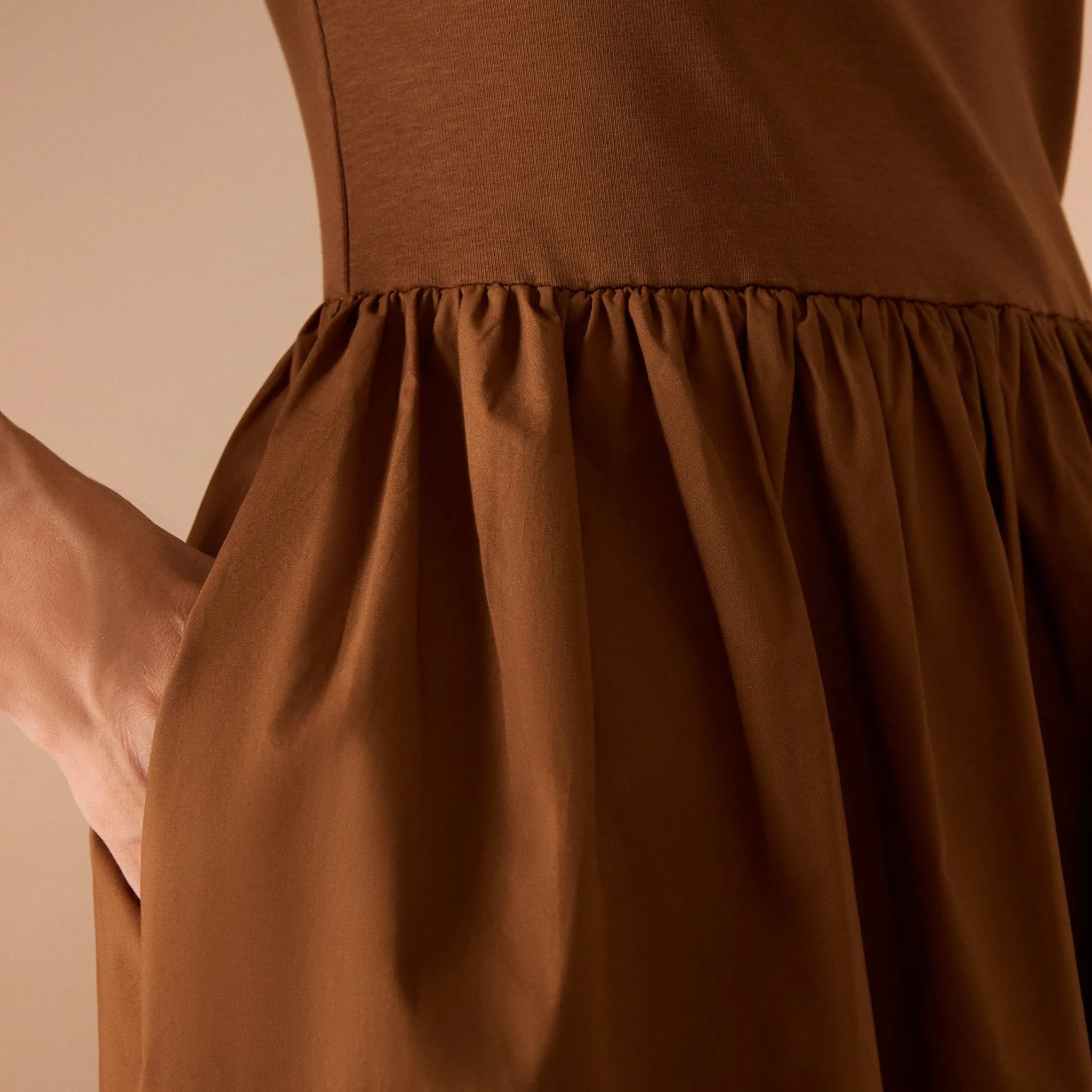 Short Sleeve Poplin Dress