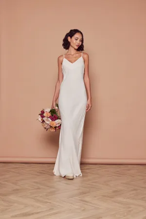 Stella Satin Slip Champagne Bridesmaid Dress