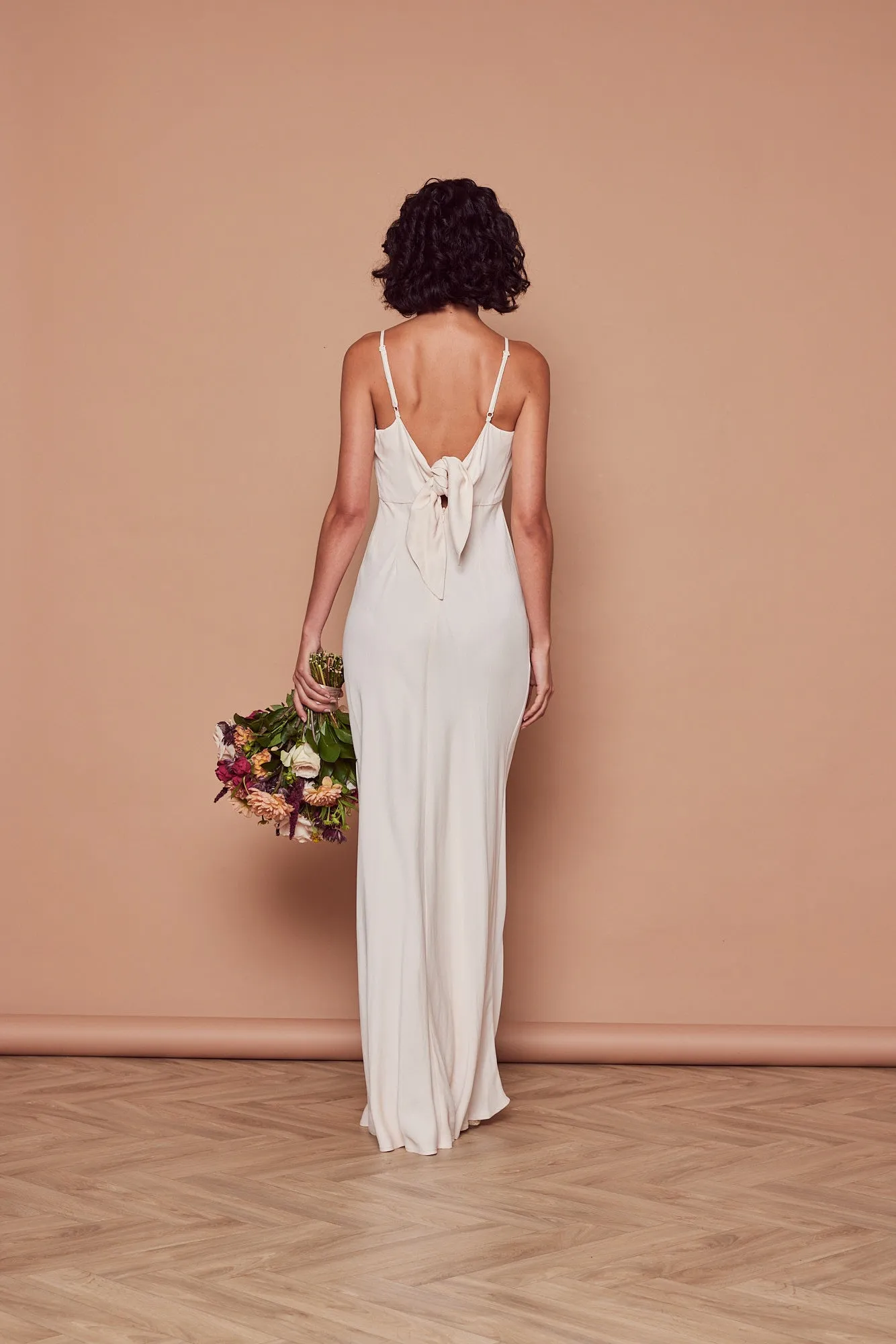 Stella Satin Slip Champagne Bridesmaid Dress