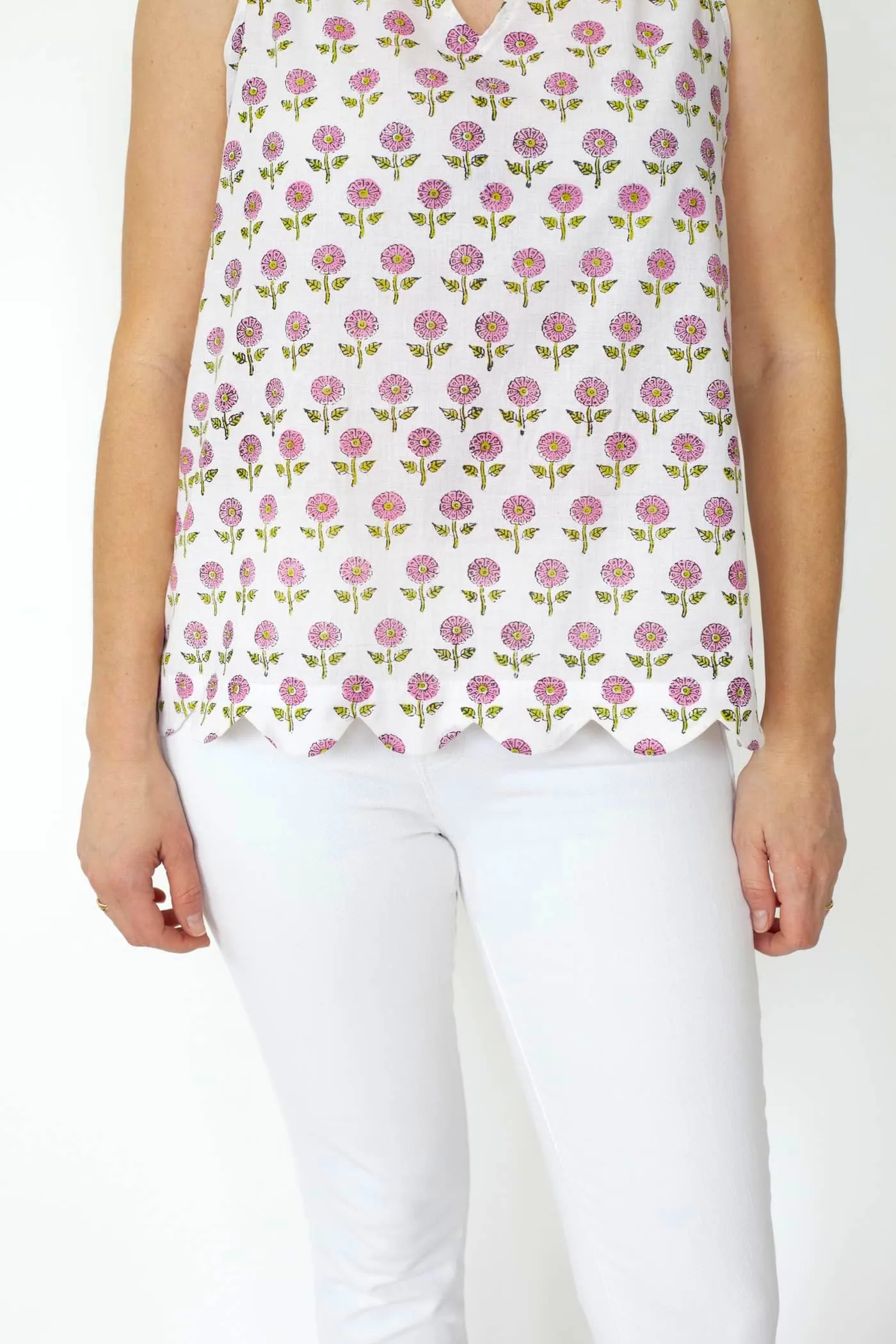 The Scallop Tie Top