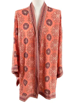 Warm Autumn Medallion Print Topper