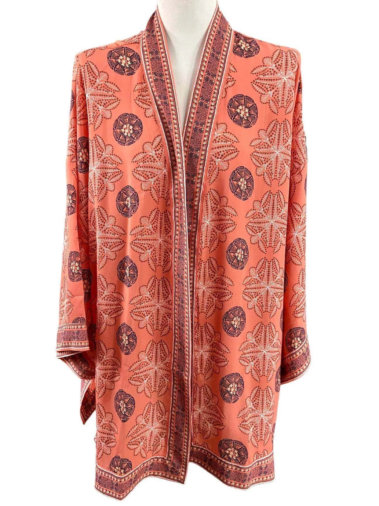 Warm Autumn Medallion Print Topper
