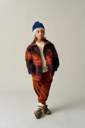 Warm plaid overshirt