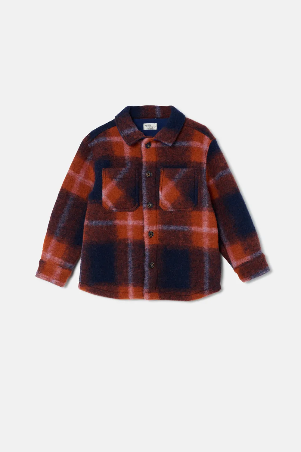 Warm plaid overshirt