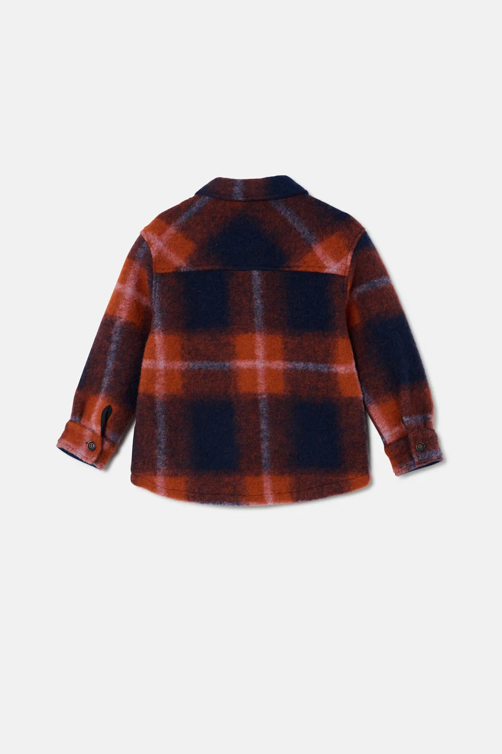 Warm plaid overshirt